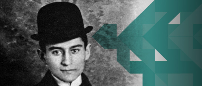 Headshot of Franz Kafka, author